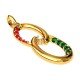 Multi Color Stone Fashion Pendant