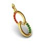 Multi Color Stone Fashion Pendant