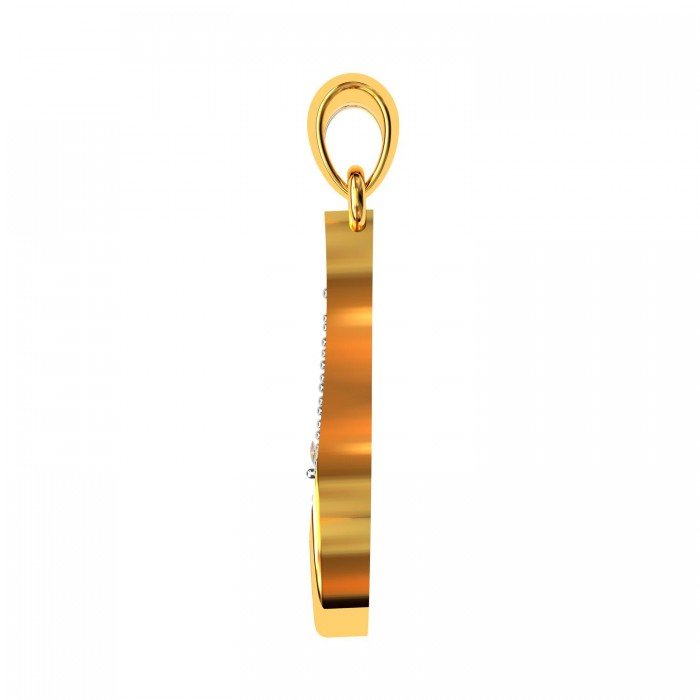 Latest Gold American Diamond Pendant