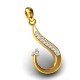 Latest Gold American Diamond Pendant