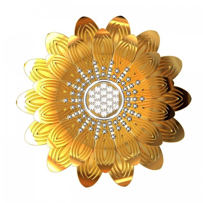Floral Sunflower Pendant