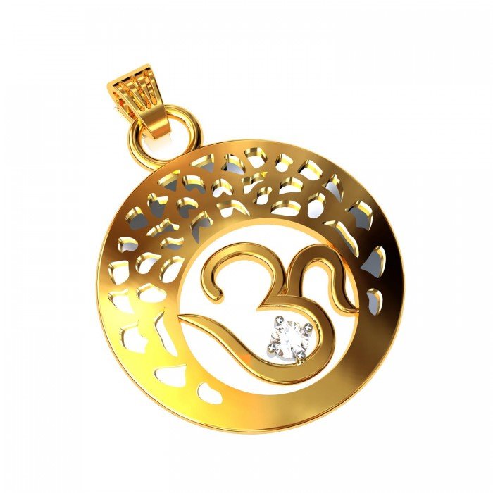 Om Gold Pendents