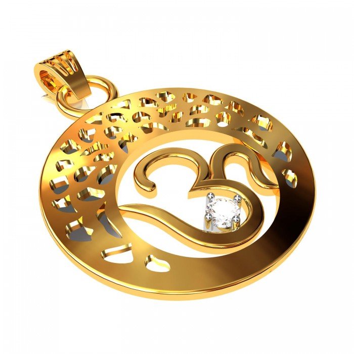 Om Gold Pendents