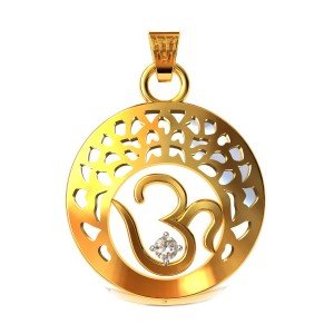 Om Gold Pendents