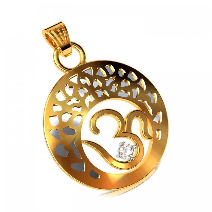 Om Gold Pendents