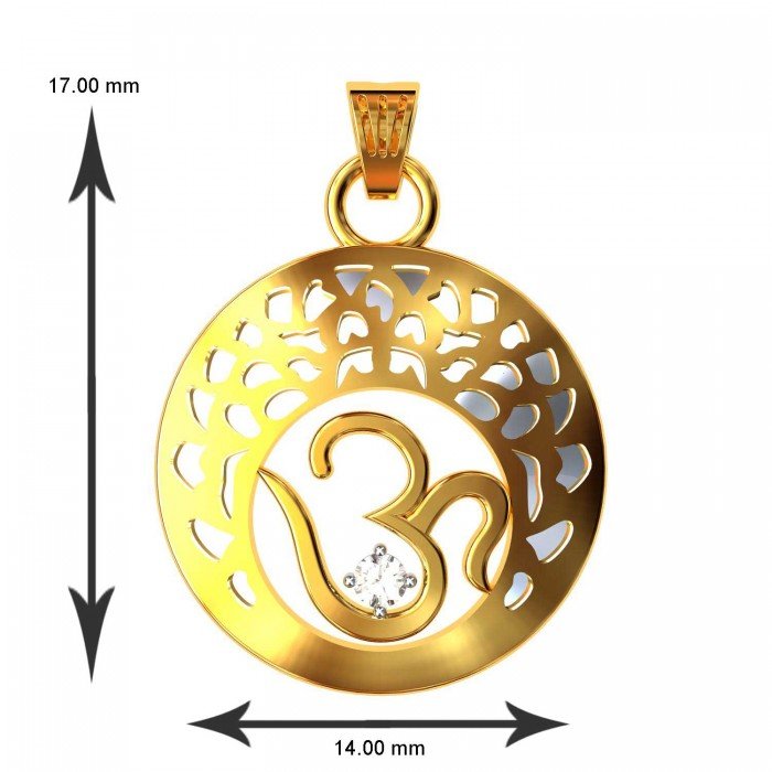 Om Gold Pendents