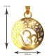 Om Gold Pendents