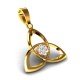 The American Diamond Orchid Pendent