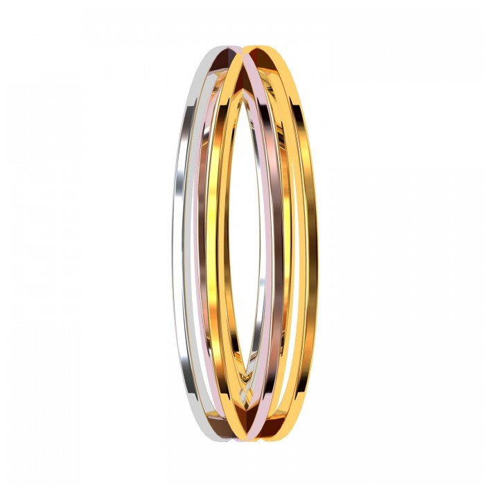 Tri Color Band Ring