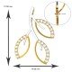 Three Leaves American Diamond Pendant