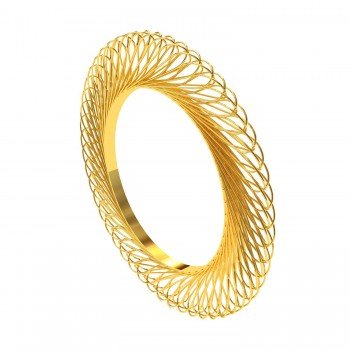 Spiral Gold Bangle