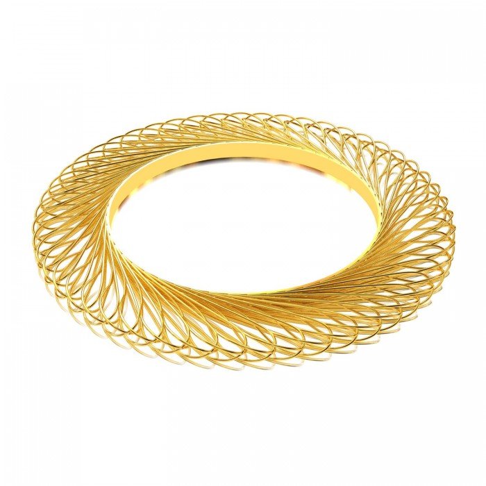 Spiral Gold Bangle