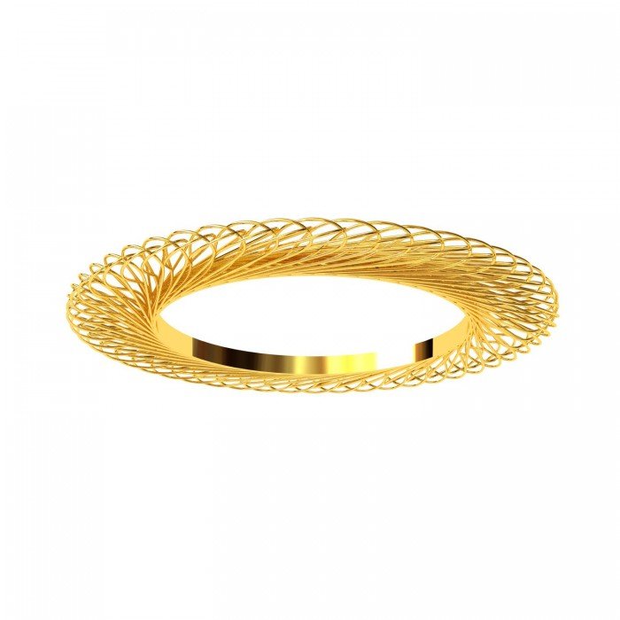 Spiral Gold Bangle