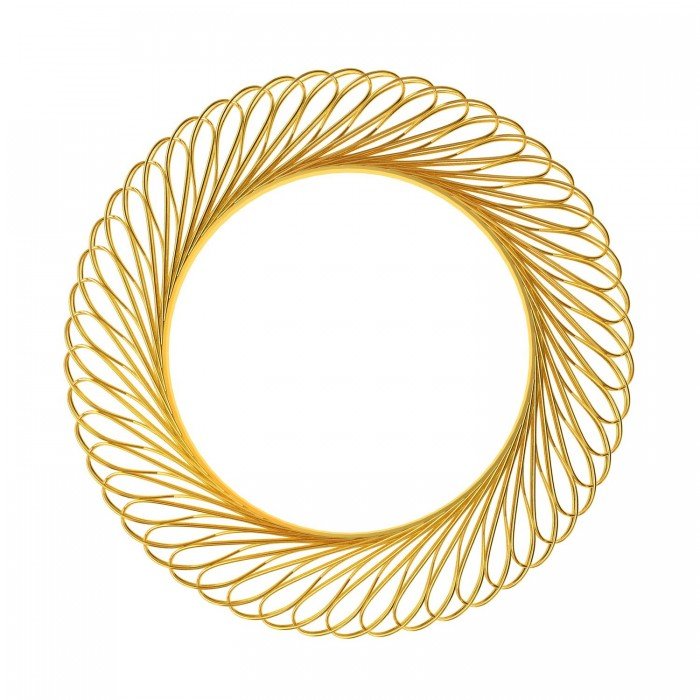 Spiral Gold Bangle