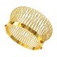 Citrine Wedding Gold Bangle