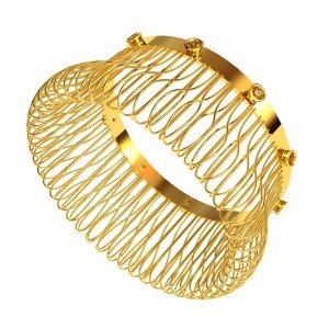 Citrine Wedding Gold Bangle