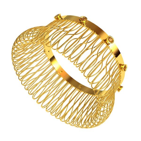 Citrine Wedding Gold Bangle Citrine Wedding Gold Bangle