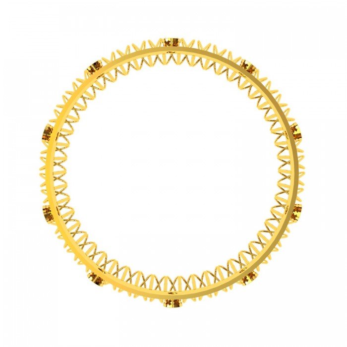 Citrine Wedding Gold Bangle