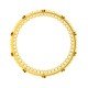Citrine Wedding Gold Bangle
