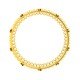 Citrine Wedding Gold Bangle