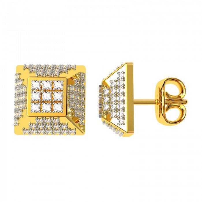 Square Earring Gold