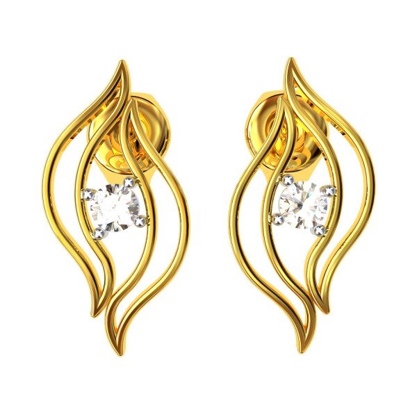 American Diamond Gold Earring American Diamond Gold Earring
