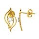 American Diamond Gold Earring