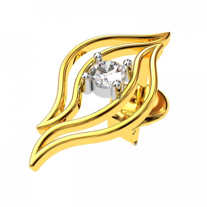 American Diamond Gold Earring