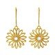 Sprial Gold American Diamond Dangling Earring