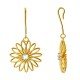 Sprial Gold American Diamond Dangling Earring