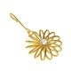 Sprial Gold American Diamond Dangling Earring