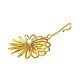 Sprial Gold American Diamond Dangling Earring