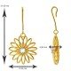 Sprial Gold American Diamond Dangling Earring