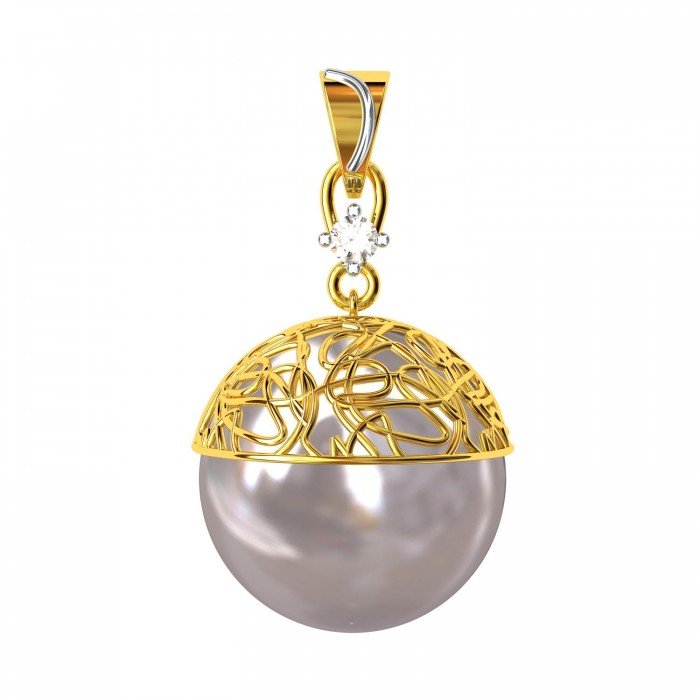 Pearl American Diamond Pendant