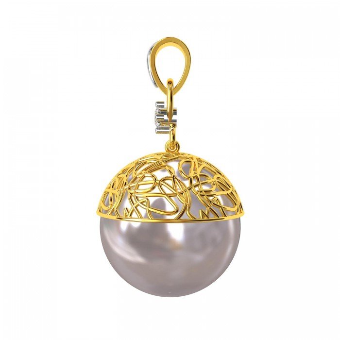 Pearl American Diamond Pendant