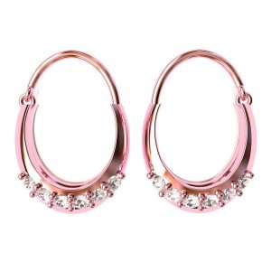 Rose Gold Hoop Earring