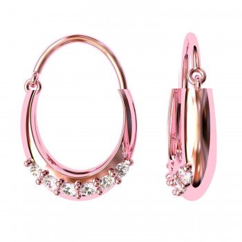 Rose Gold Hoop Earring