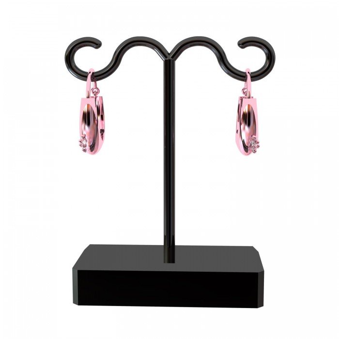 Rose Gold Hoop Earring