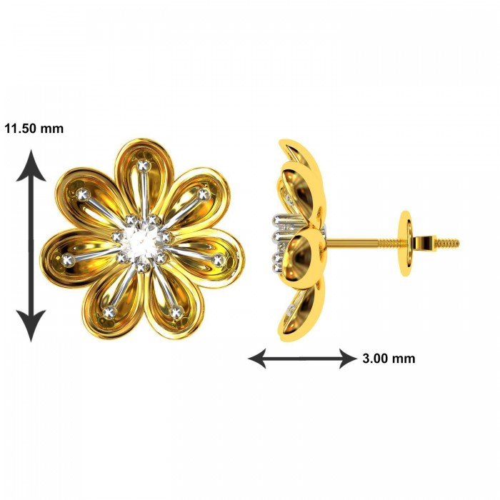 American Diamond Ear Stud