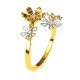 Flower American Diamond Ring