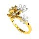 Flower American Diamond Ring