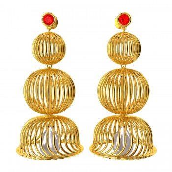 Three Step Jhumka Earring