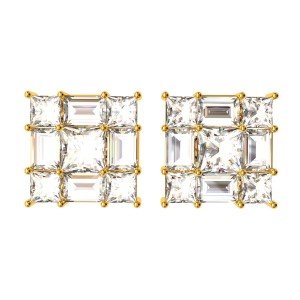 Real Gold American Diamond Earring