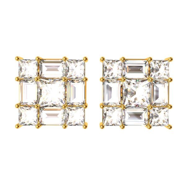 Real Gold American Diamond Earring Real Gold American Diamond Earring