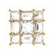 Real Gold American Diamond Earring