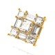 Real Gold American Diamond Earring