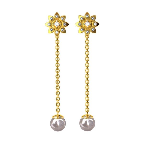 Changeable American Diamond Dangling Earring Changeable American Diamond Dangling Earring