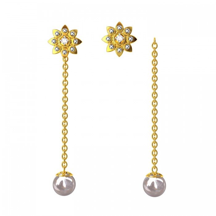 Changeable American Diamond Dangling Earring