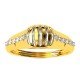 Abstract American Diamond Ring