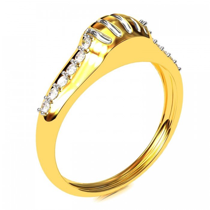 Abstract American Diamond Ring